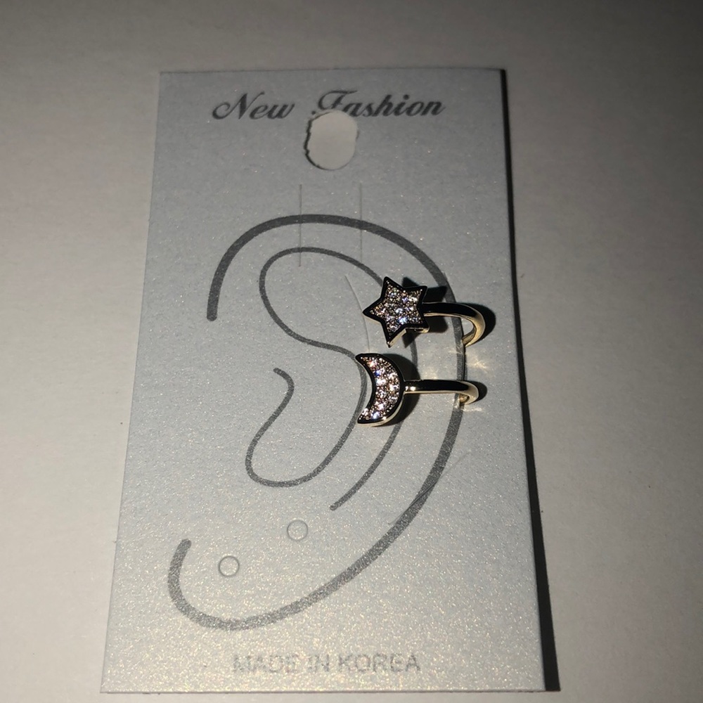 Star & Moon Earring (Gold)